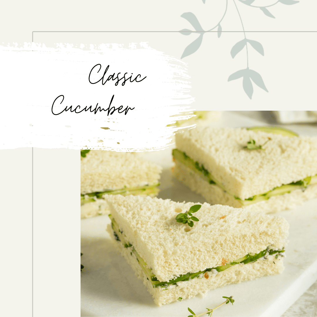 CUCUMBER TEA SANDWICHES -THE STAPLE OF TEA SANDWICHES. WITH ONLY 4 INGREDIENTS, WHIP THESE UP FOR A QUICK, YET FANCY SNACK FOR ALL.