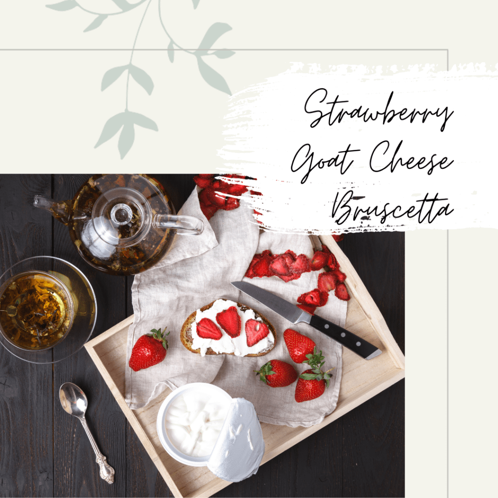 FOR A SUMMERTIME CELEBRATION, TRY A FRUITY SANDWICH. SWEET STRAWBERRIES + TANGY GOAT CHEESE = RECIPE FOR YUM!