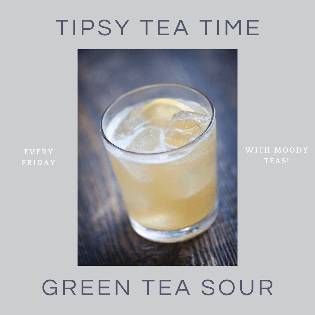 Green tea sour, the perfect sweet and tart, herbaceous cocktail.