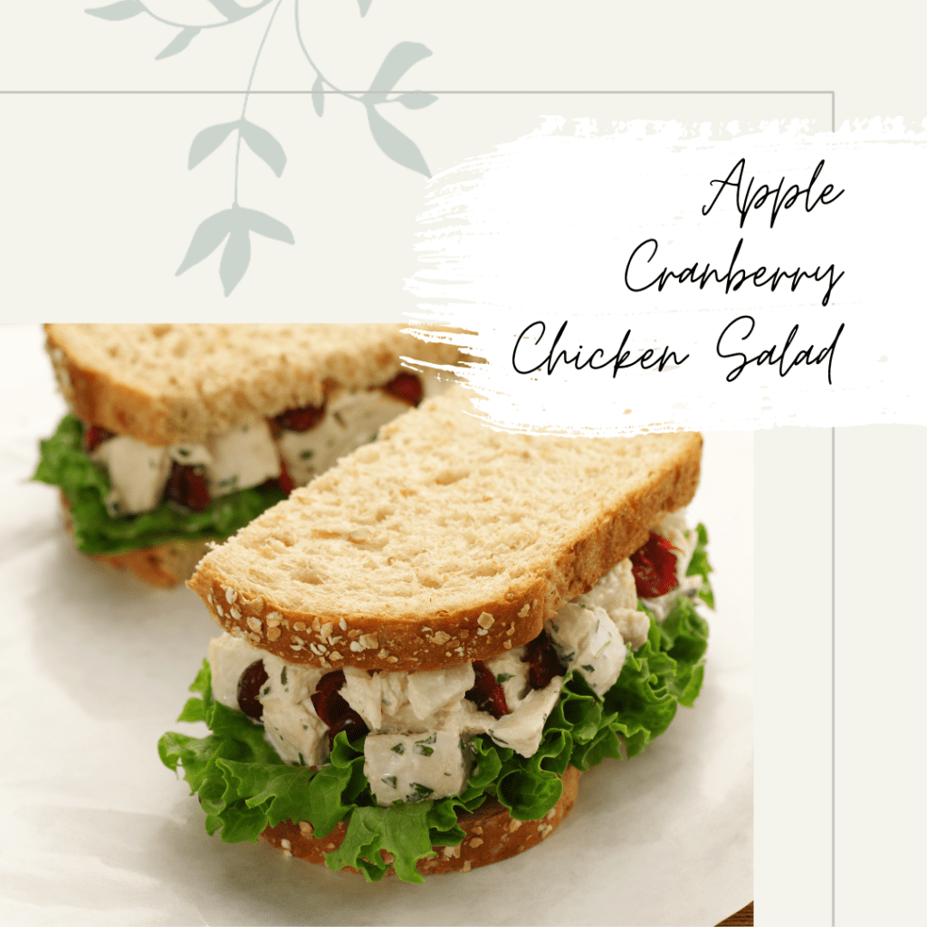 Cranberry Chicken Salad for the perfect holiday tea!