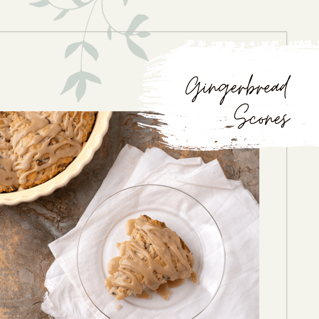 Gingerbread Scones for the perfect holiday tea!