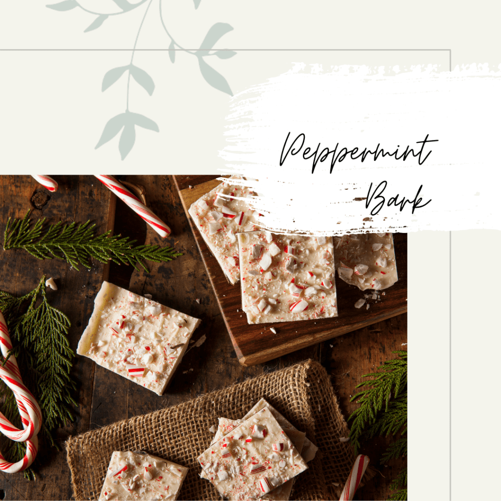 Peppermint Bark for the perfect holiday tea!