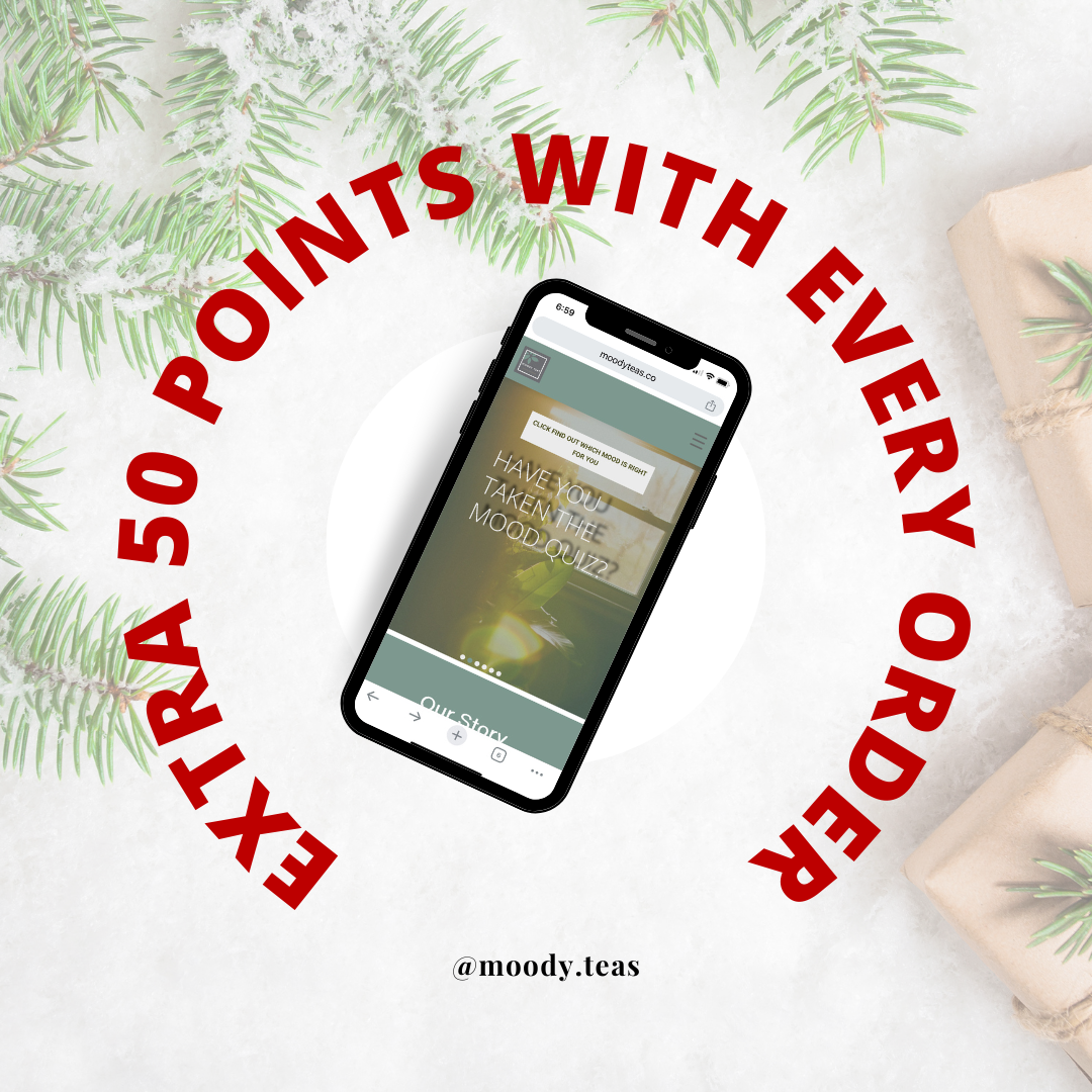 Get 50 extra loyalty points with every order through December 1st, to be redeemed for free gifts or cash back on future orders.