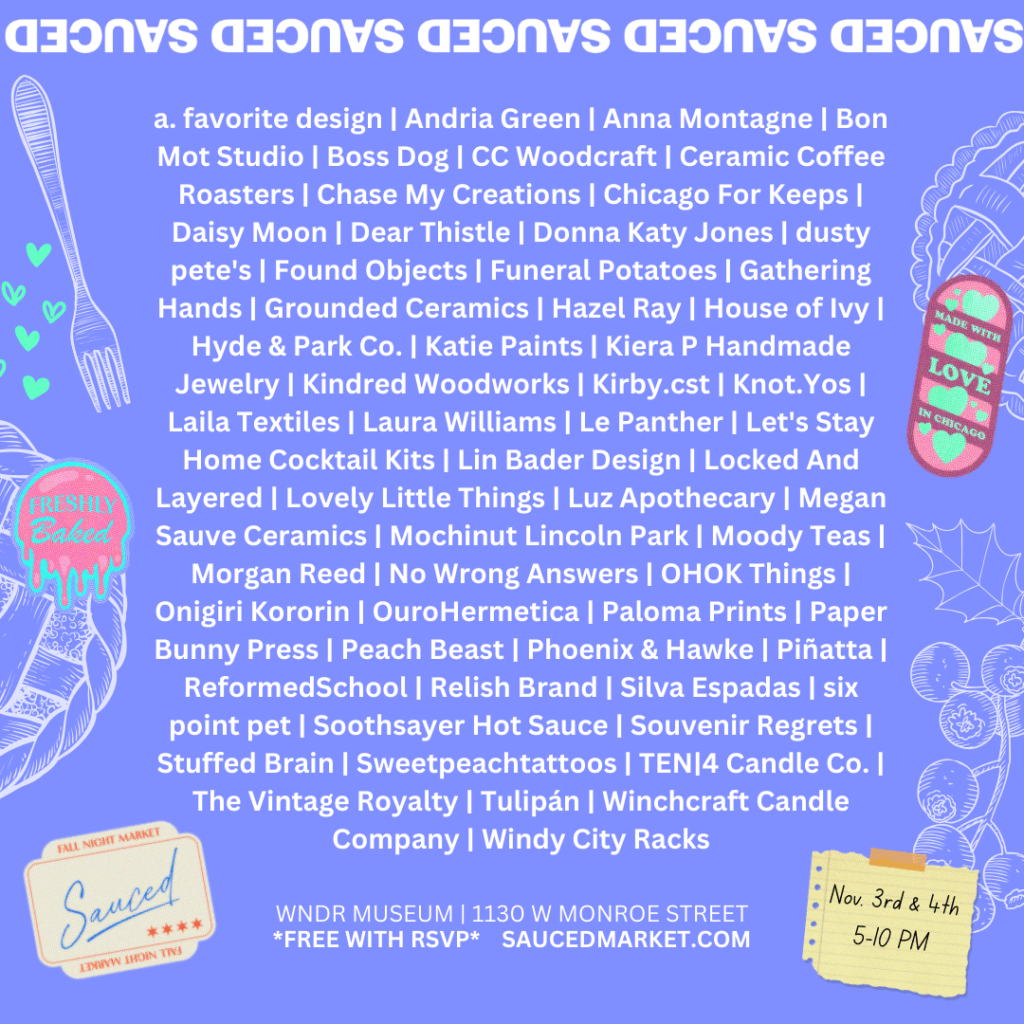 Check out all the incredible vendors from all over the midwest at the SAUCED Fall Night Market!