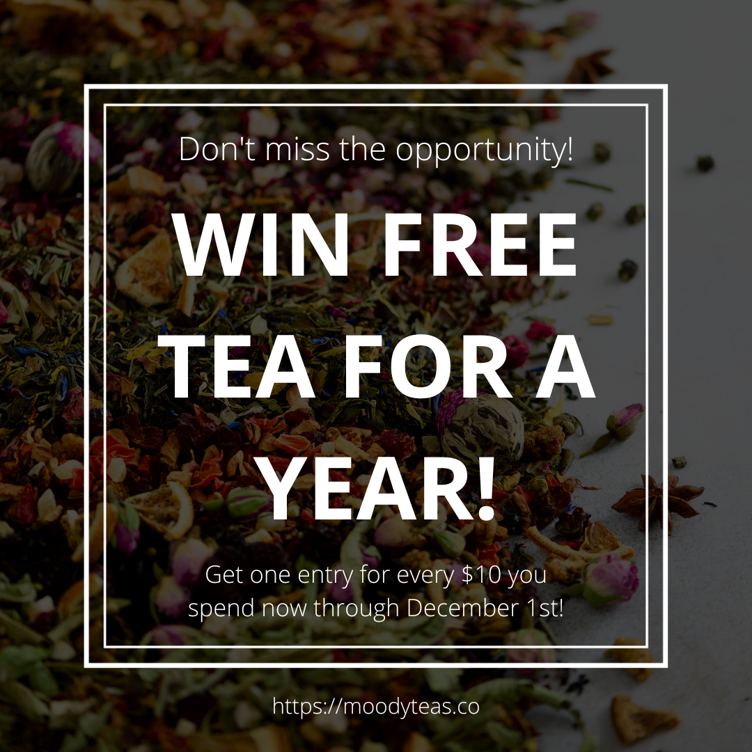 Sip, Shop, and Win: Moody Teas Spreads Holiday Cheer with Free Tea for a Year!